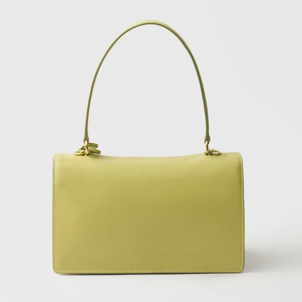 Prada Soft Sound medium leather shoulder bag back