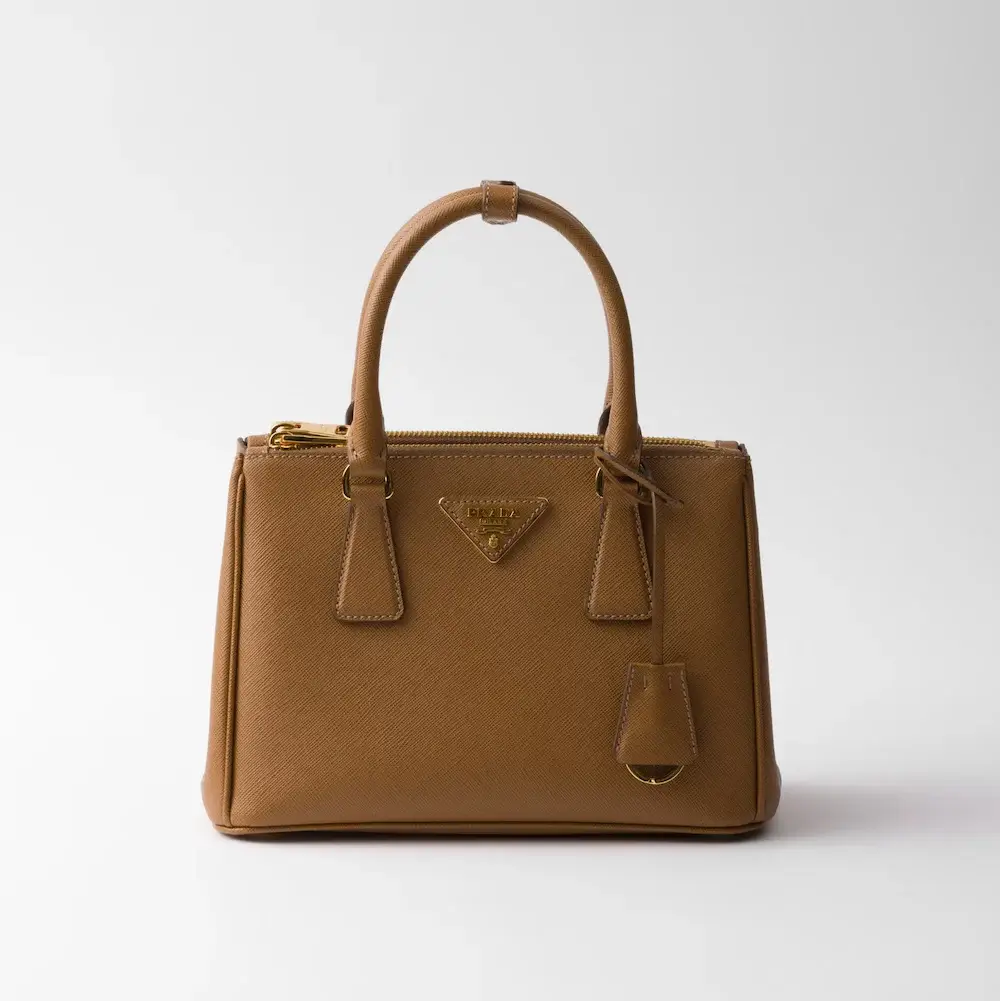 Small Prada Galleria Saffiano leather bag caramel