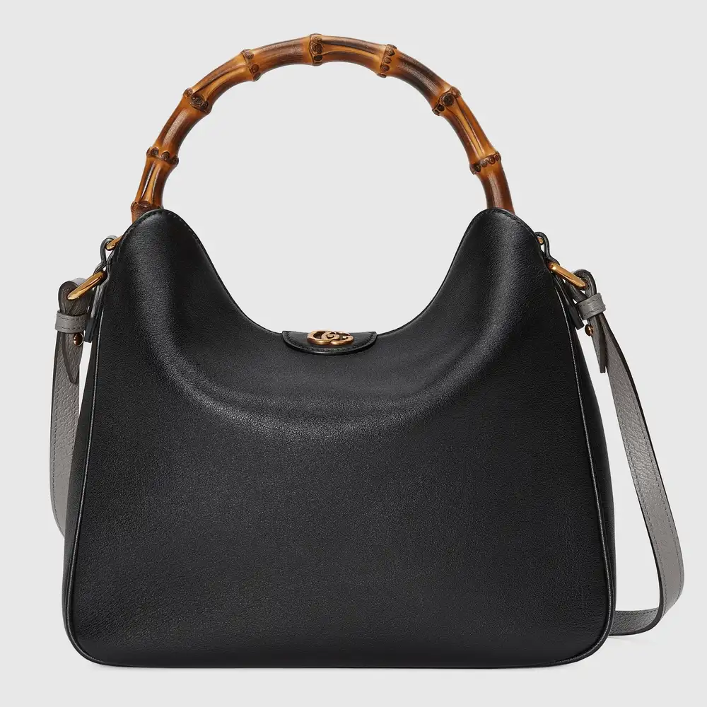 Gucci Diana medium shoulder bag Black leather