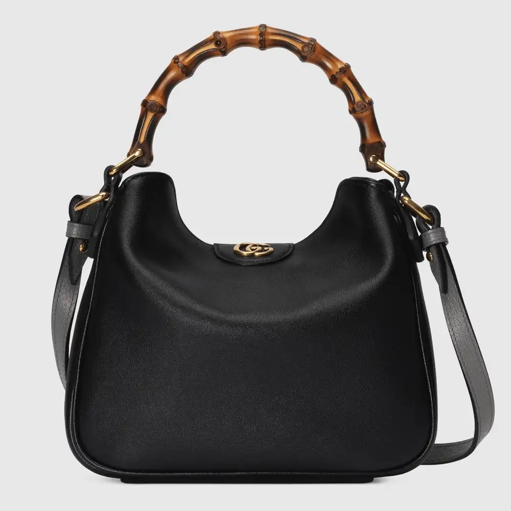 Gucci Diana small shoulder bag Black leather