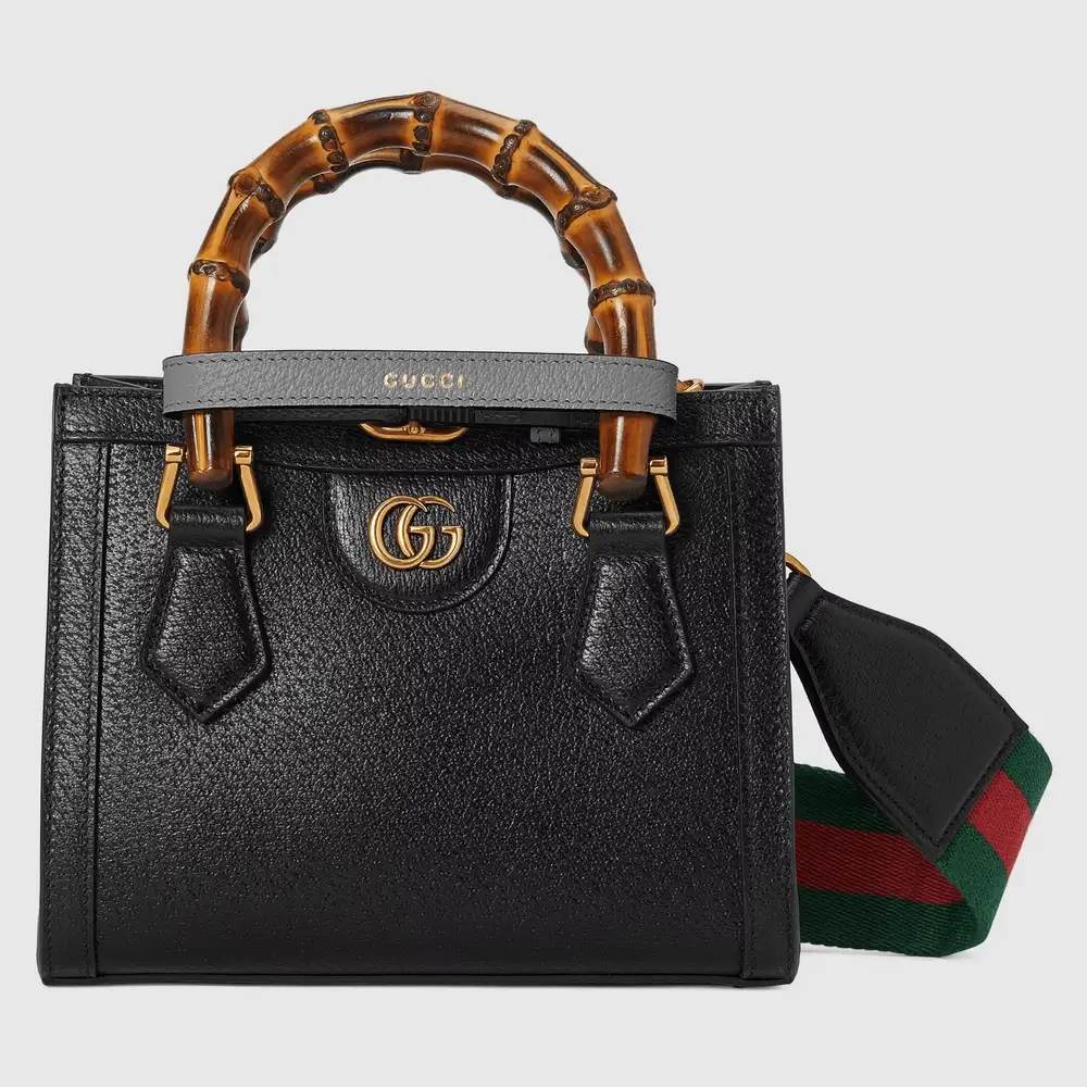 Gucci Diana small tote bag Black leather
