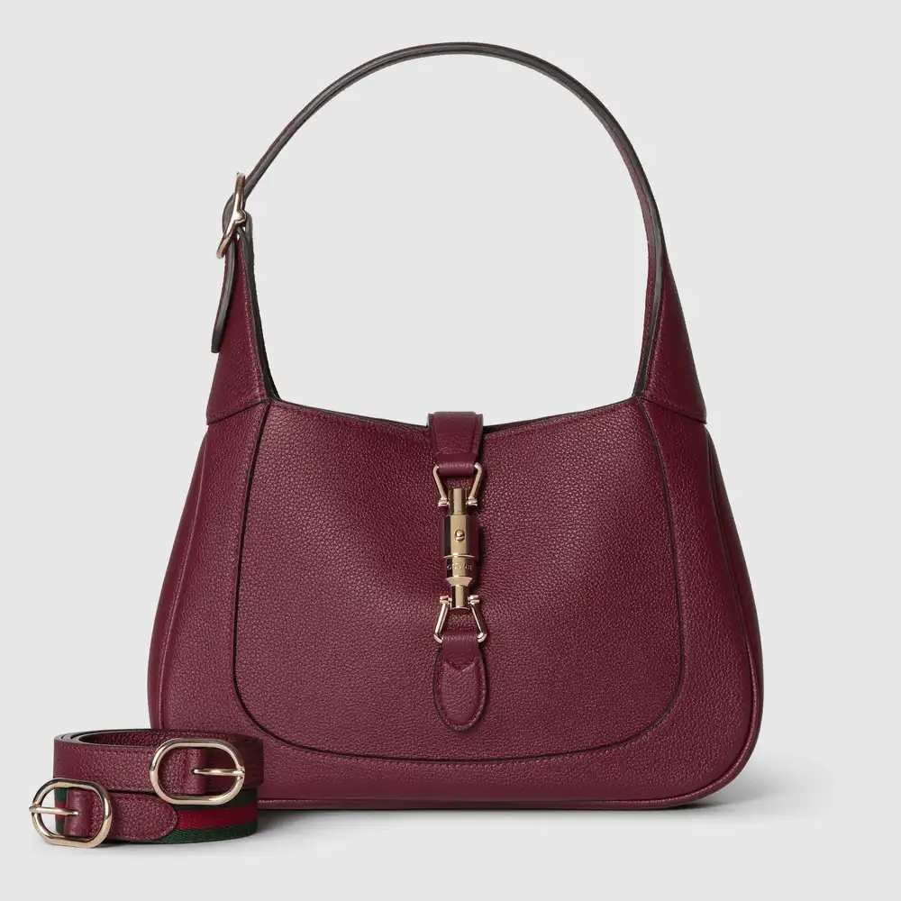 Gucci Jackie 1961 medium bag Gucci Rosso Ancora red natural grain leather