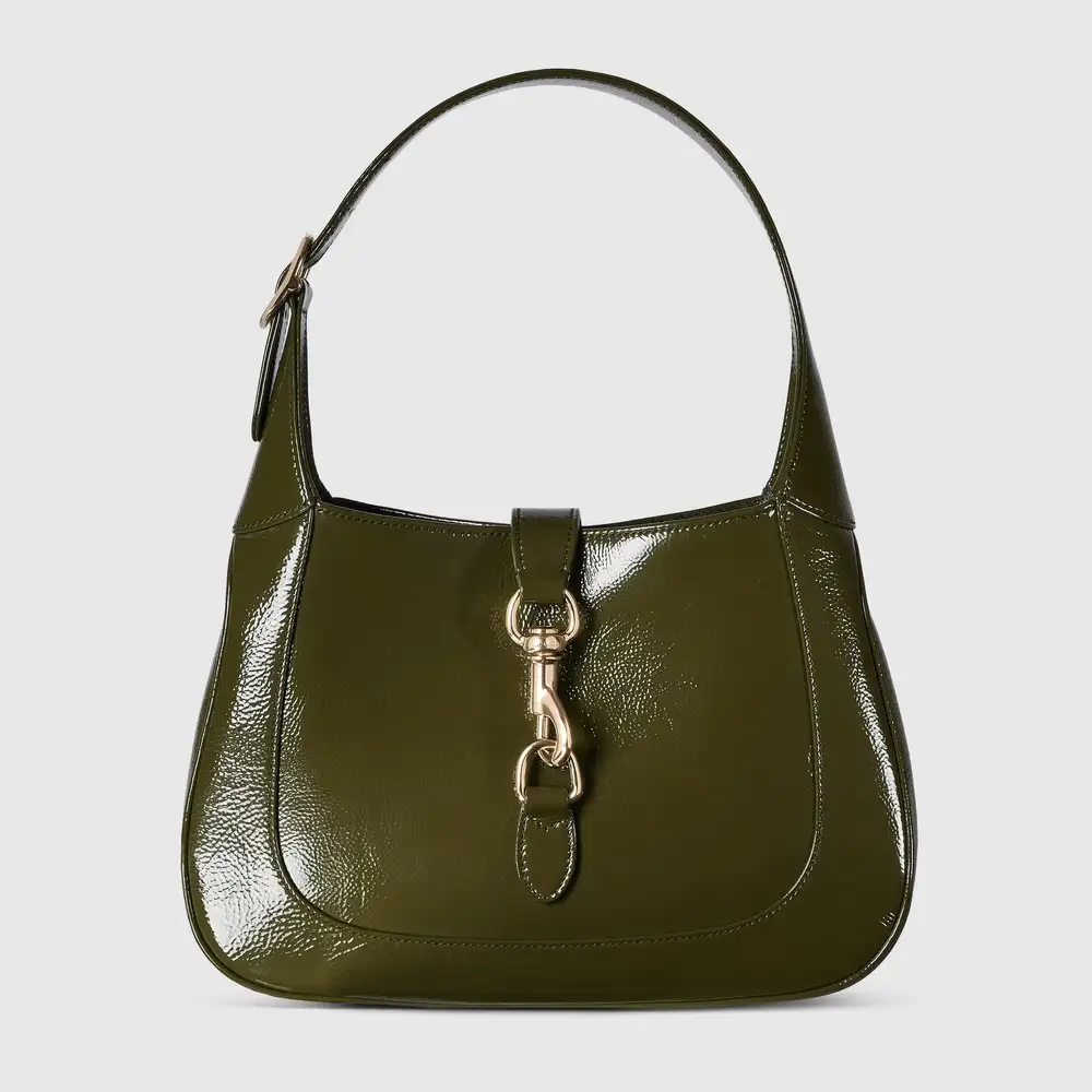 Gucci Jackie medium bag Forest green patent leather