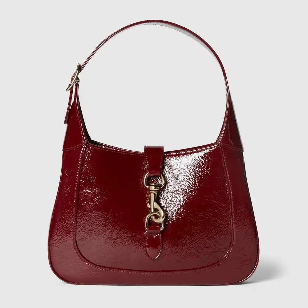 Gucci Jackie medium bag Rosso Ancora red patent leather