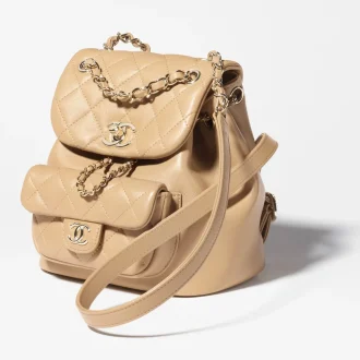 Chanel small backpack calfskin gold tone metal AS2908B09750U1111 #2