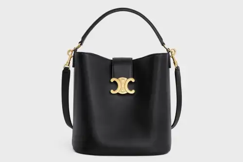 Celine Medium Bucket Louise In Smooth Calfskin Black Featured image