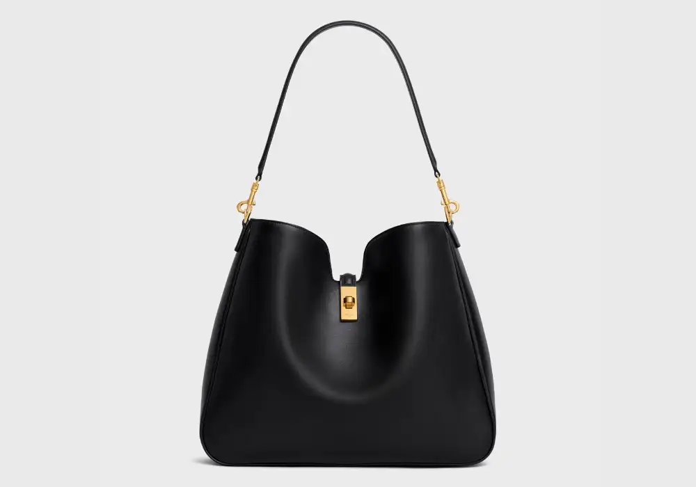 Celine Medium Camille 16 Soft Bag In Smooth Calfskin Black Front images