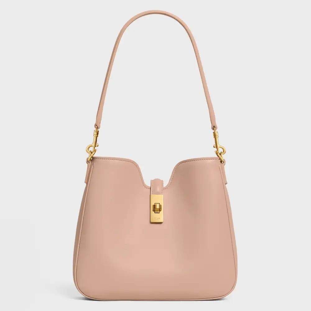 Celine Small Camille 16 Soft Bag In Smooth Calfskin Soft Peach