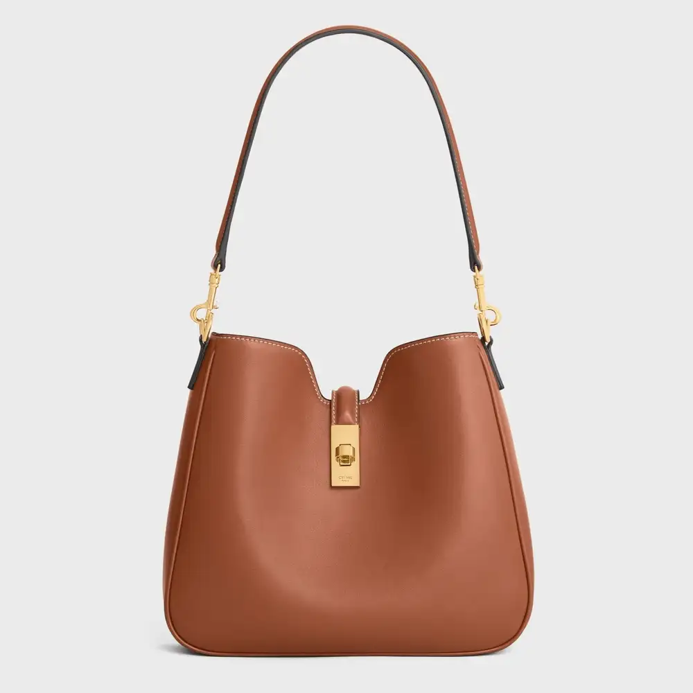 Celine Small Camille 16 Soft Bag In Smooth Calfskin Tan