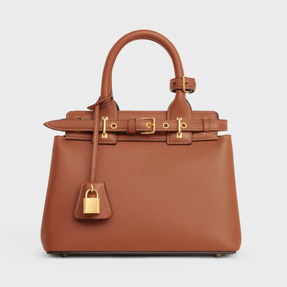 Celine teen celine conti bag in supple grained calfskin 114543EZJ.04LU