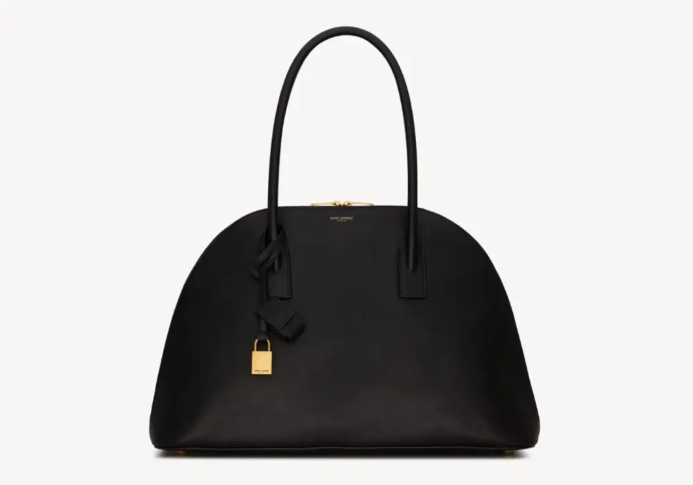 Saint Laurent Duffle Sac De Jour In Supple Leather Black Front image