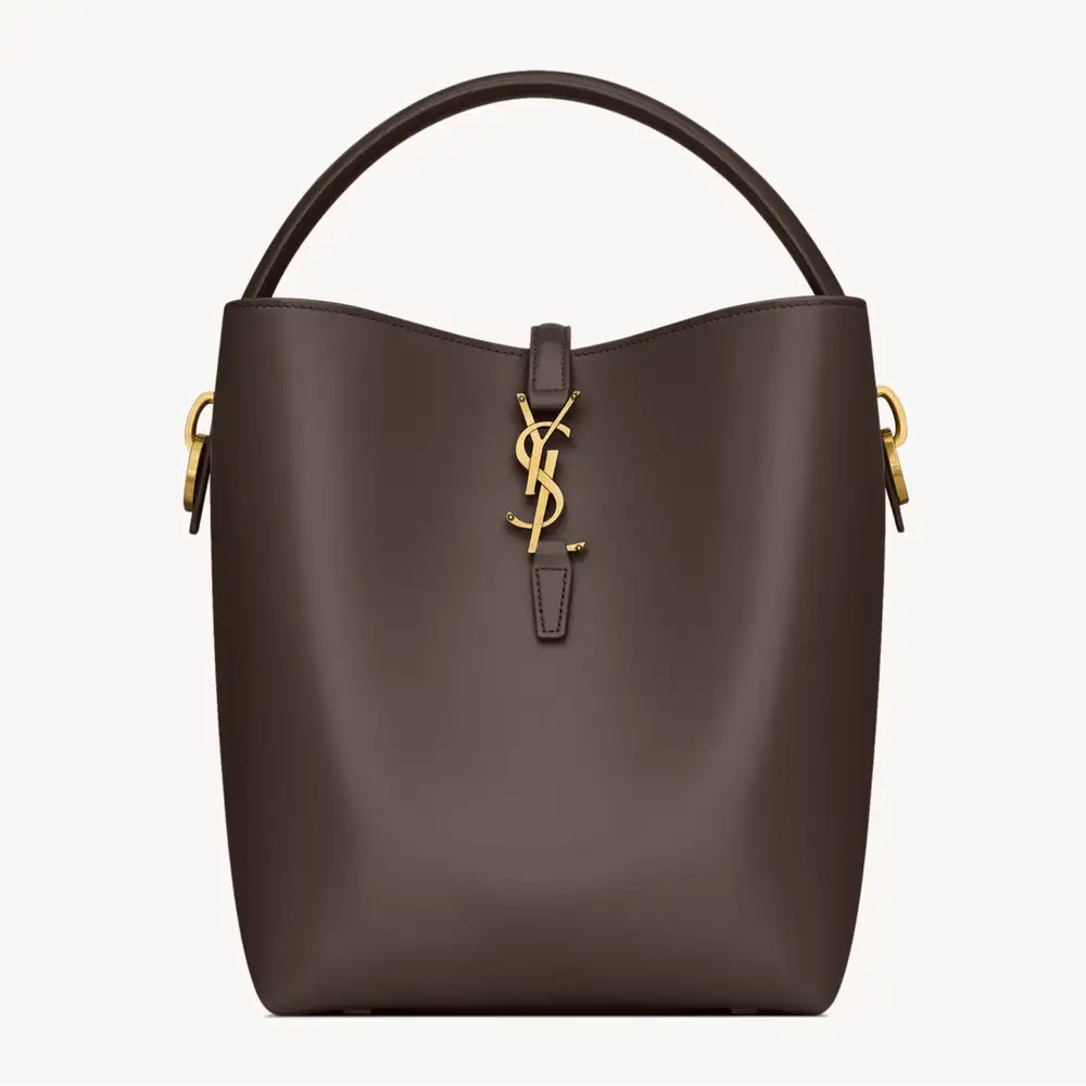 Saint Laurent Le 37 In Shiny Leather Arabica