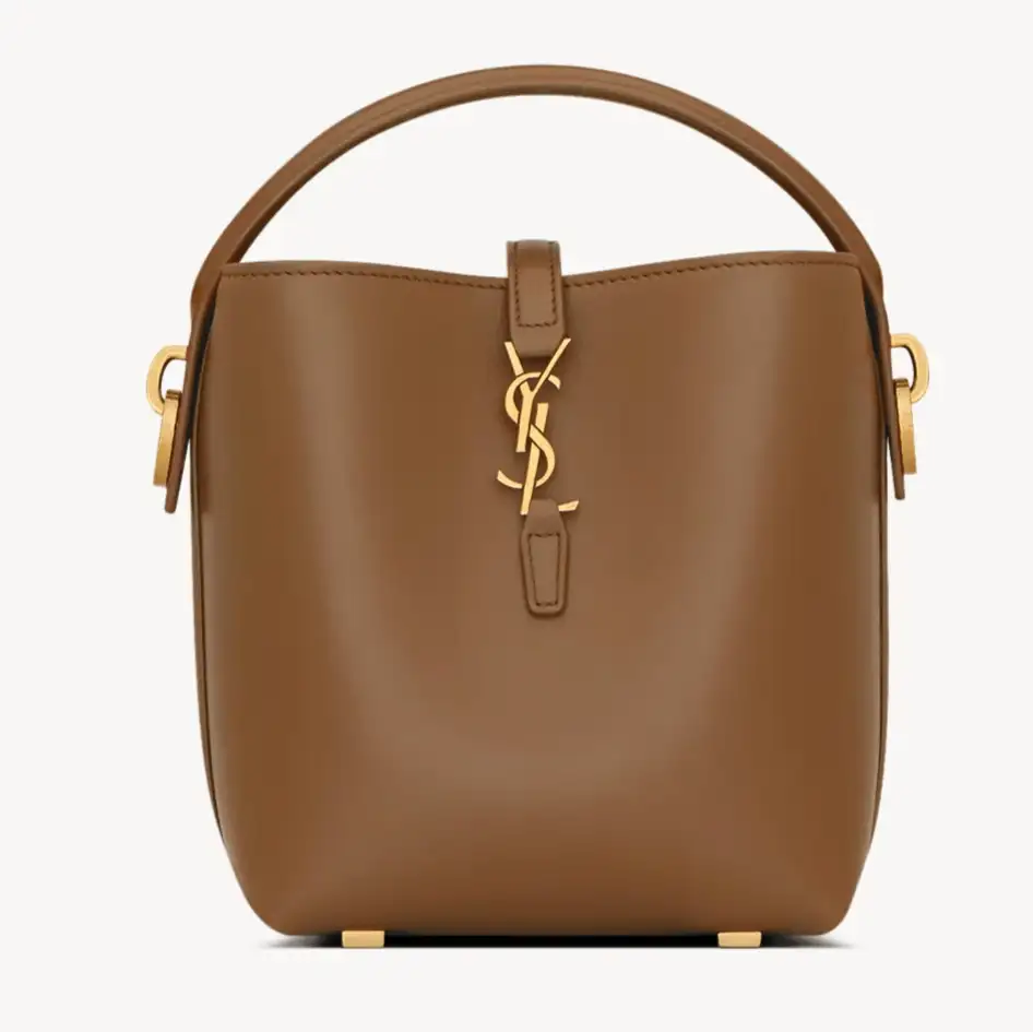 Saint Laurent Le 37 Mini In Shiny Leather Fox