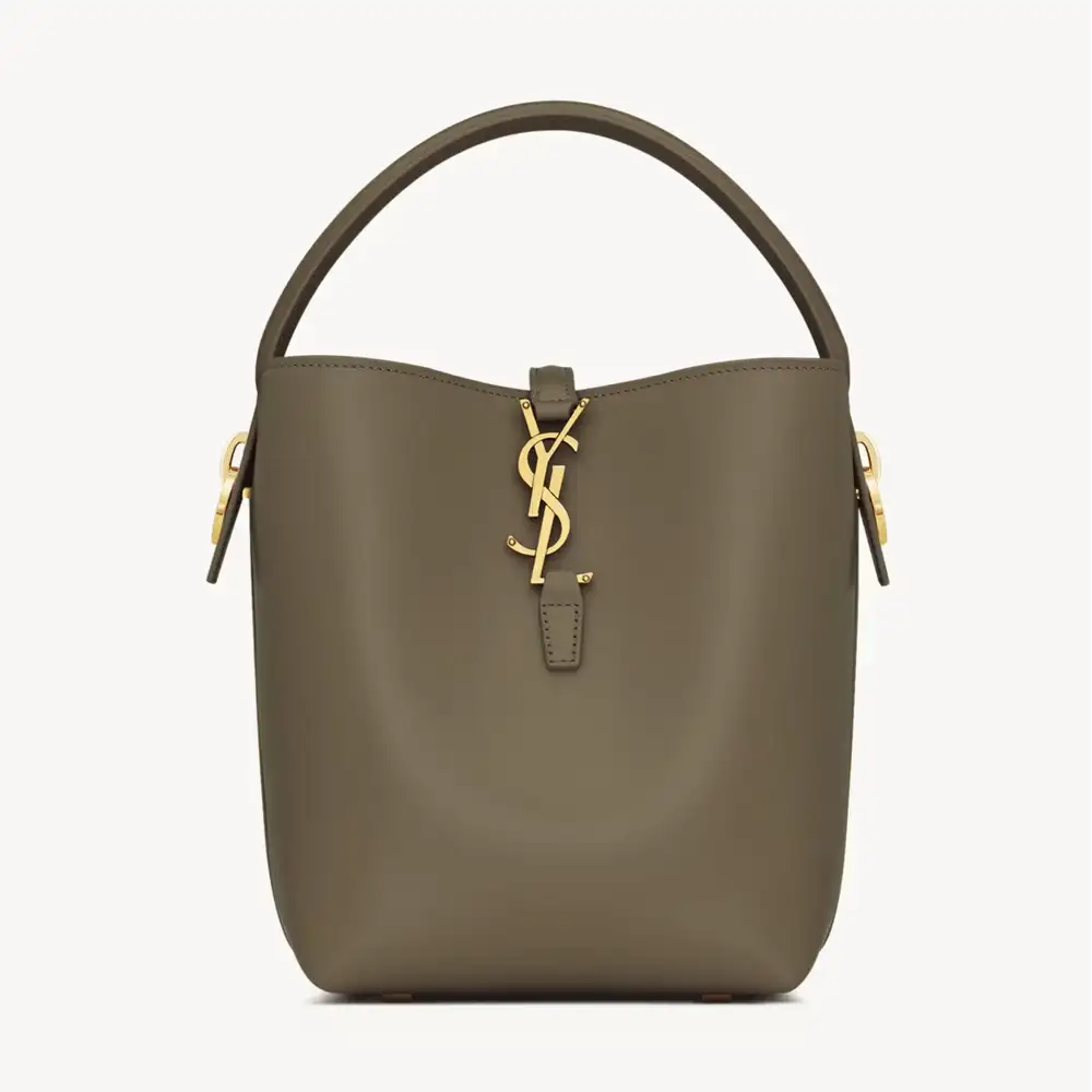 Saint Laurent Le 37 Small In Shiny Leather Deep Musk