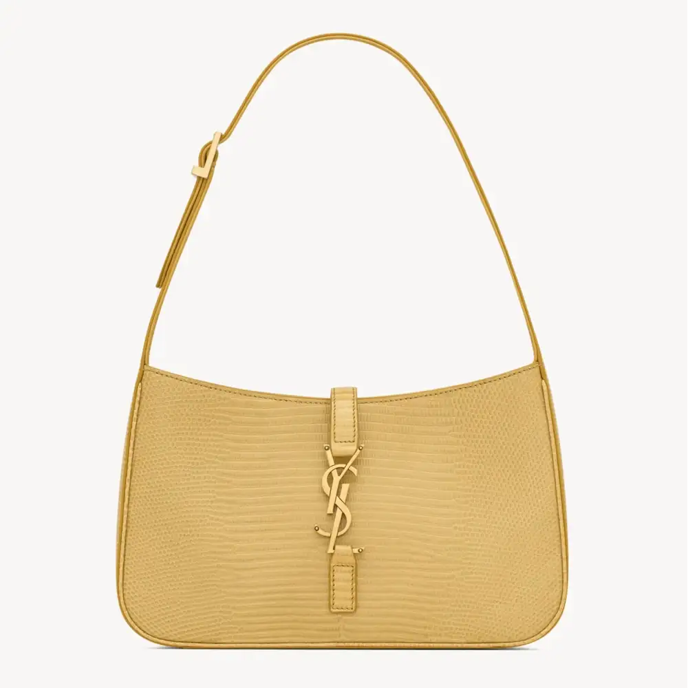 Saint Laurent Le 5 À 7 In Lizard Le 5 À 7 In Shiny Lizard Light Saffron