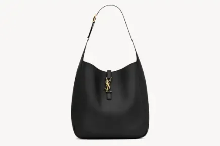 Saint Laurent Le 5 À 7 Supple Large In Grained Leather Black Featured image
