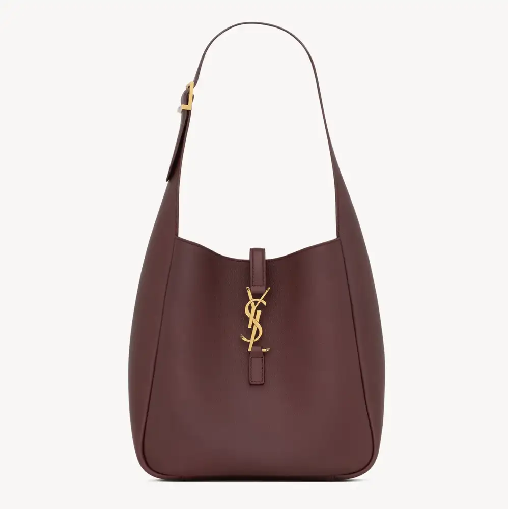 Saint Laurent Le 5 À 7 Supple Small In Grained Leather Rouge Legion