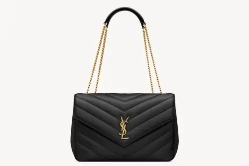 Saint Laurent Loulou Large In Matelassé Lambskin Noir Featured image