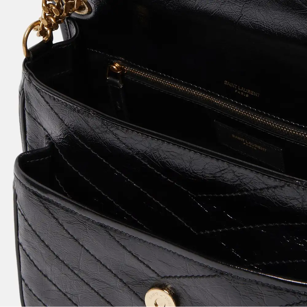 Saint Laurent Niki Medium In Grained Lambskin Interior pockets