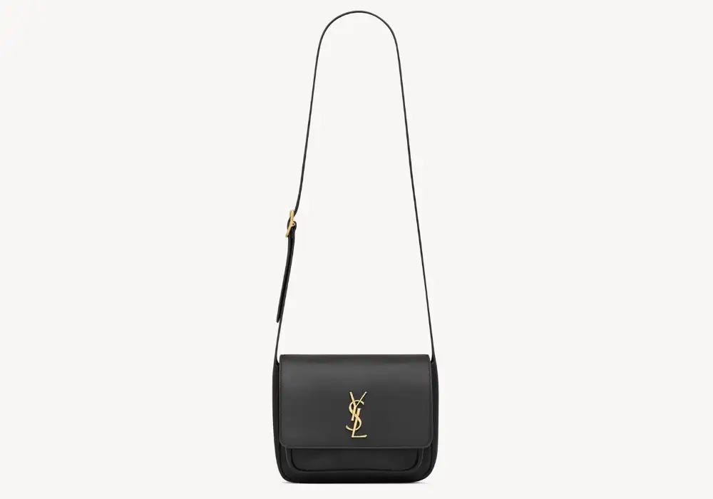 Saint Laurent Niki Satchel In Leather Black Front image