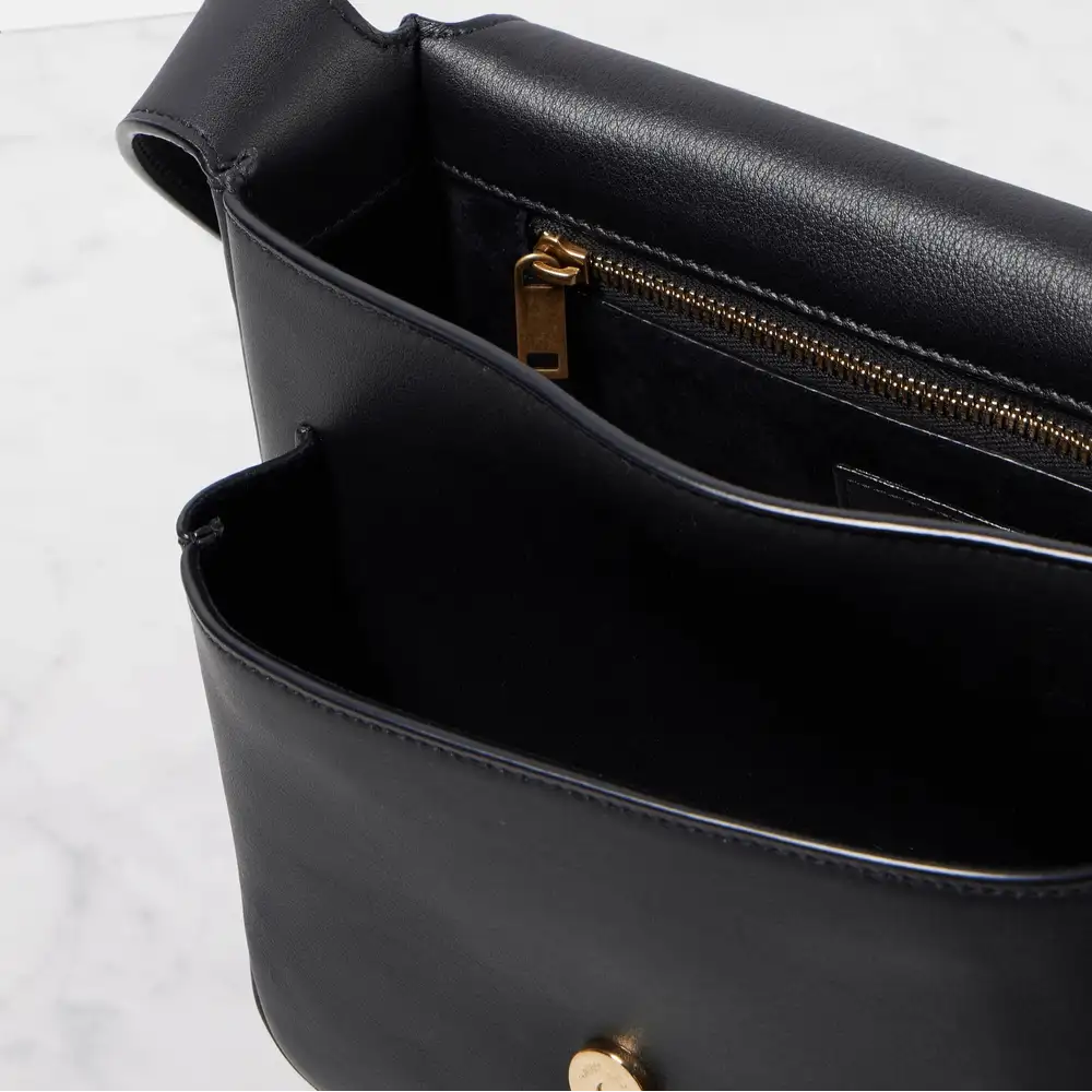 Saint Laurent Niki Satchel In Leather Black Interior pockets