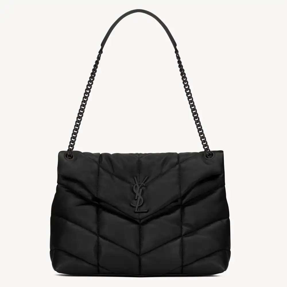 Saint Laurent Puffer Medium In Nappa Leather Black 2