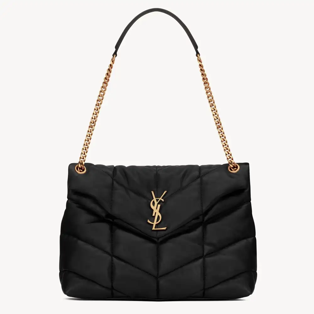 Saint Laurent Puffer Medium In Nappa Leather Black