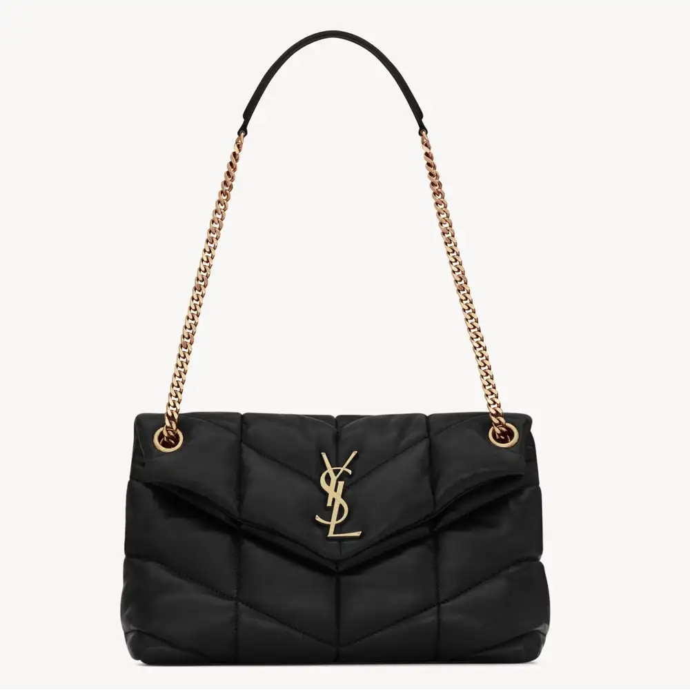 Saint Laurent Puffer Small In Nappa Leather Black