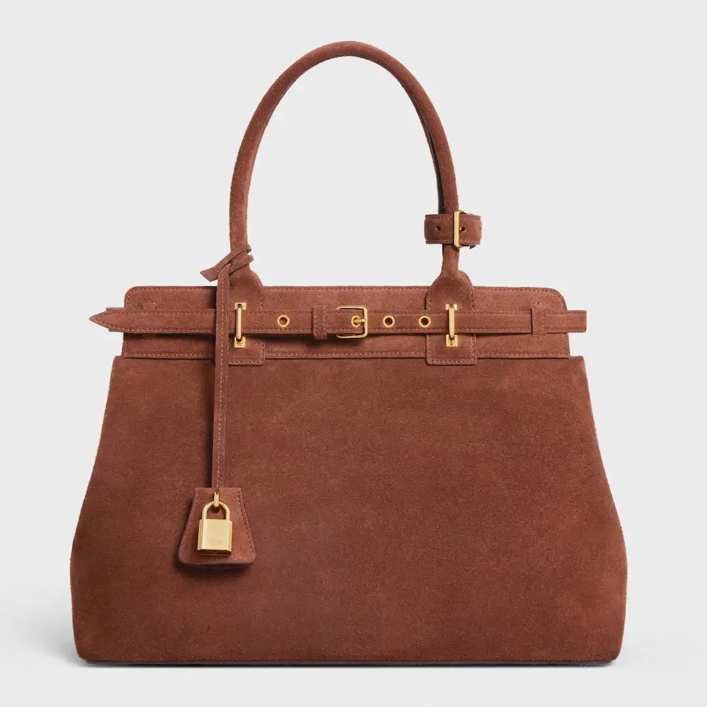celine conti bag in suede calfskin 199873EZK.19BR
