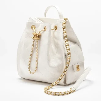 chanel 25 medium backpack grained calfskin gold tone metal AS5600B2030410601