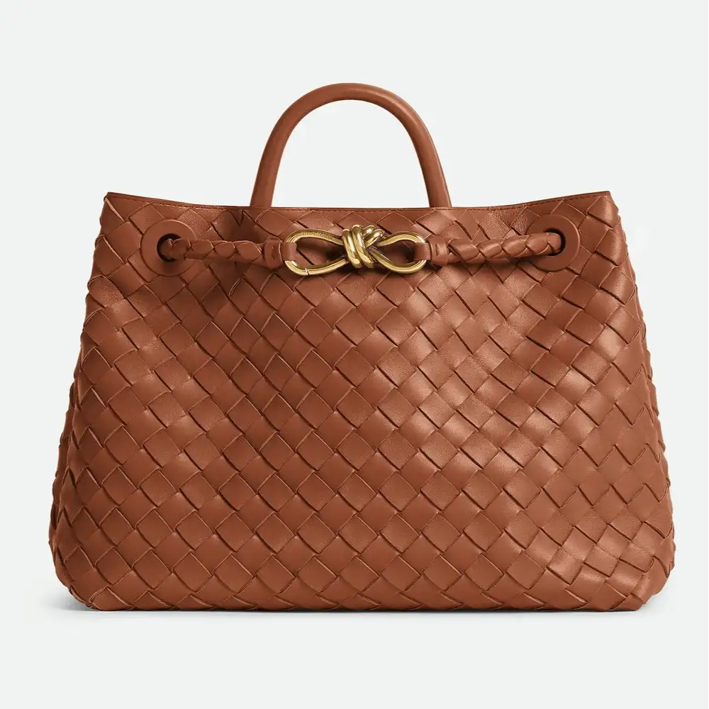 Bottega Veneta Andiamo Medium Bag Amber