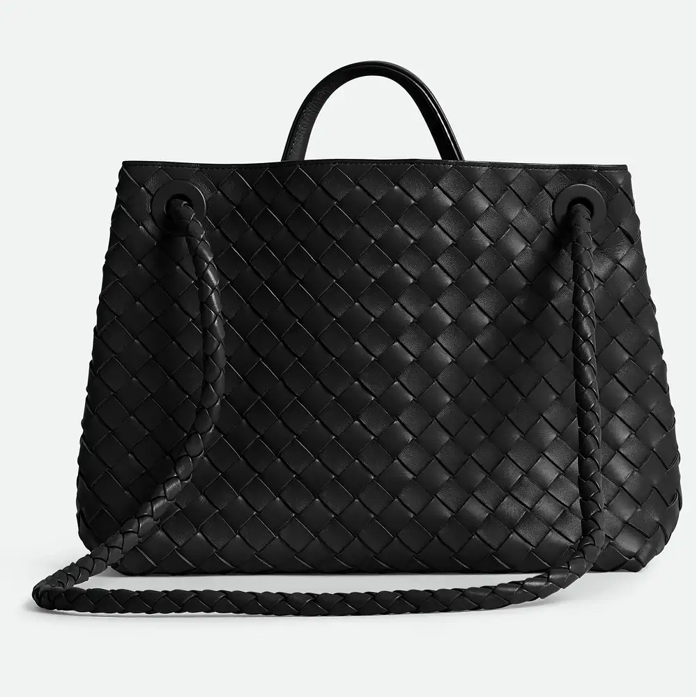 Bottega Veneta Andiamo Medium Bag Black Interior pockets 2