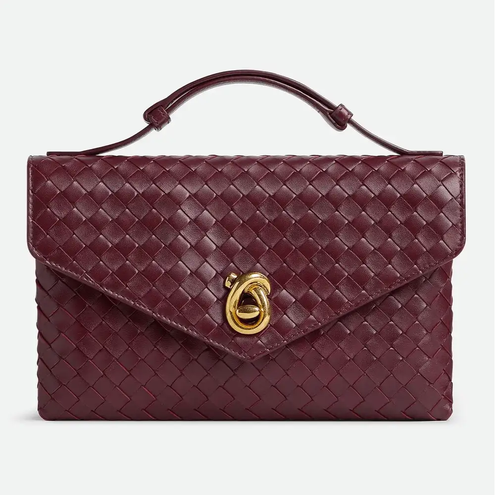 Bottega Veneta Knot Lock Bag Barolo