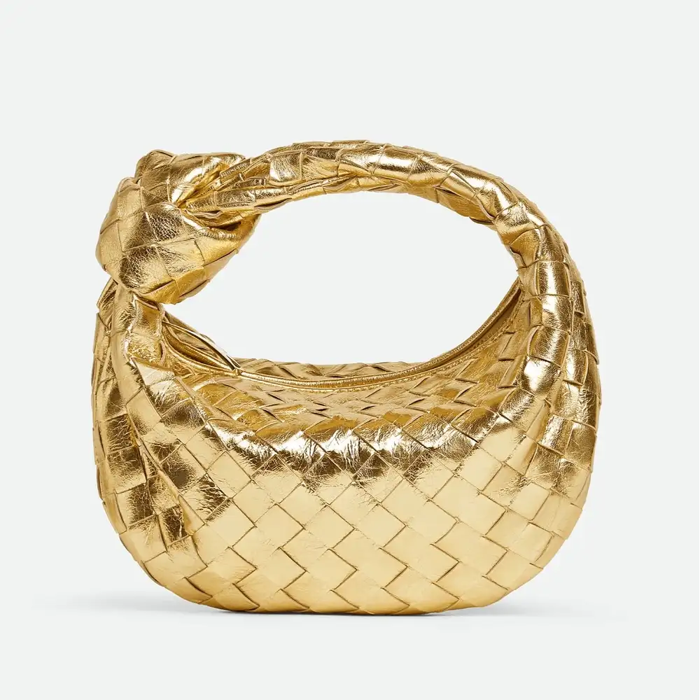 Bottega Veneta Mini Jodie Bag Gold