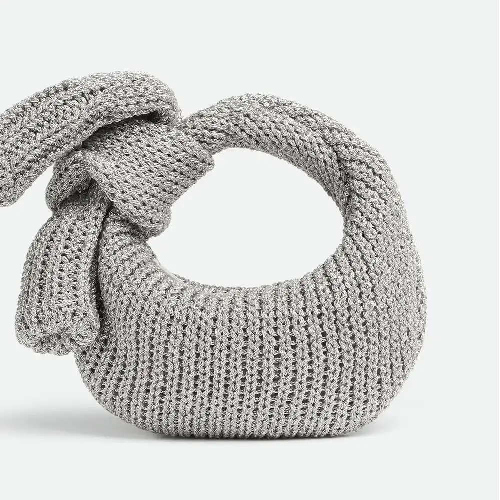 Bottega Veneta Mini Jodie Bag Silver