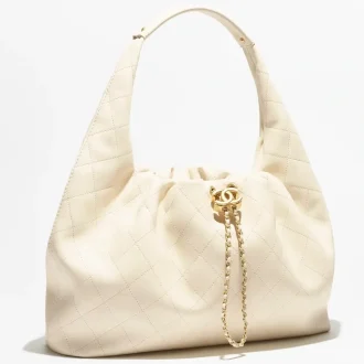 Chanel maxi hobo bag calfskin gold tone metal AS5975B22897U4531 #2