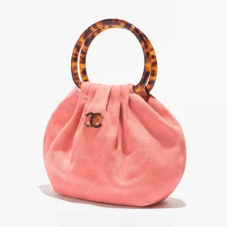 Chanel small hobo bag suede calfskin turtoise shell effect plexi gold tone metal AS6022B22652U5336 #2