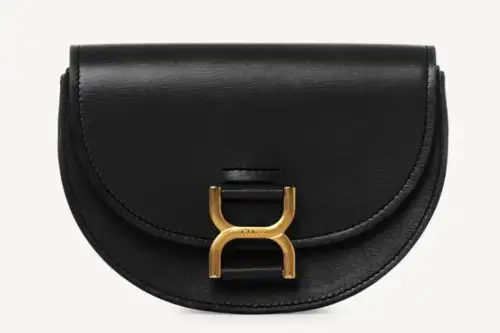 Chloe Mini Marcie Flap Bag In Soft Leather Black Featured image