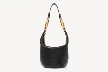 Chloe Small Bracelet Handbag In Grained Leather Black Featured image