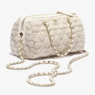 chanel clutch with chain printed fabric gold tone metal AP4986B22657U5179
