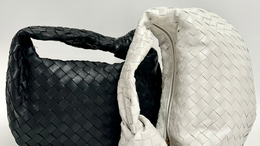 Bottega Veneta Jodie bags black white