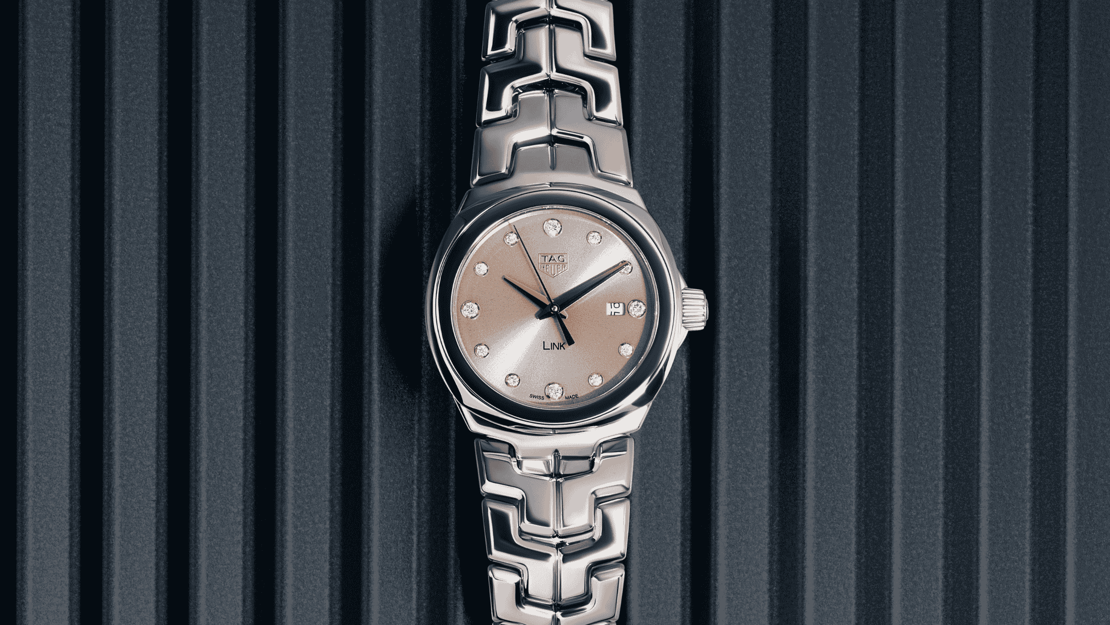 Silver TAG Heuer watch