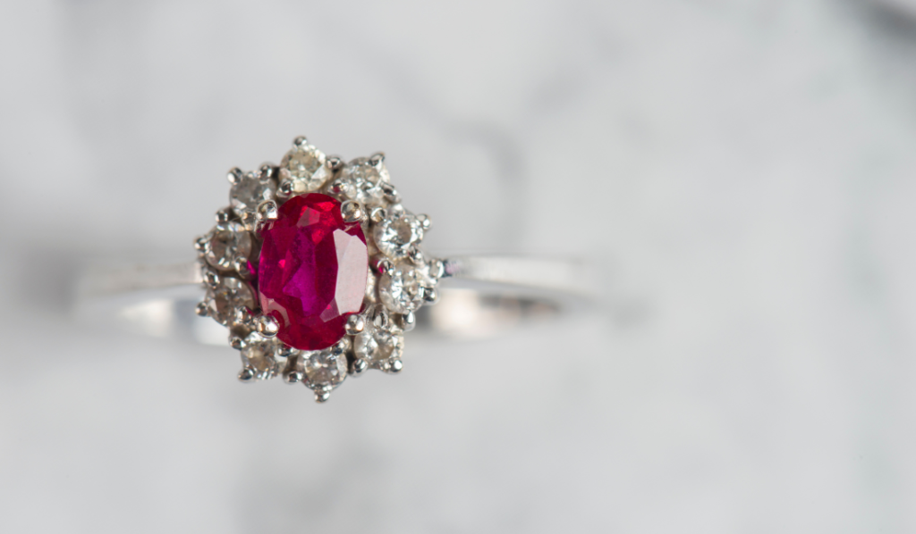 diamond and ruby ring