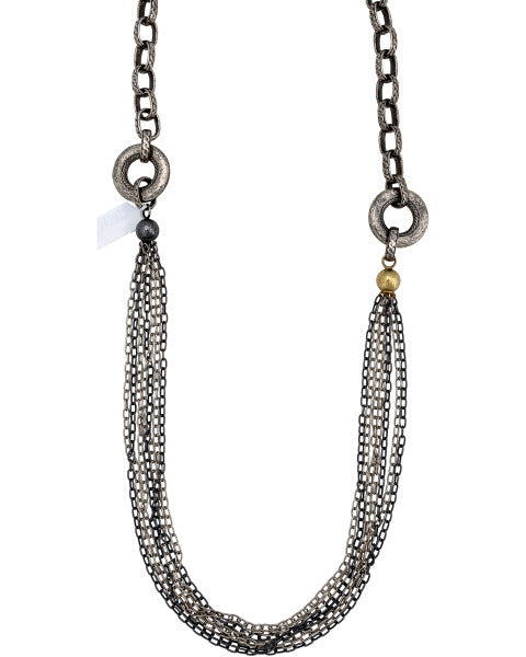 BRAND NEW Gurhan Chain Necklace in Sterling Silver MSRP 4,325