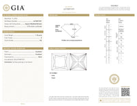 GIA Certified 1.18 Ct Princess cut E SI2 Loose Diamond