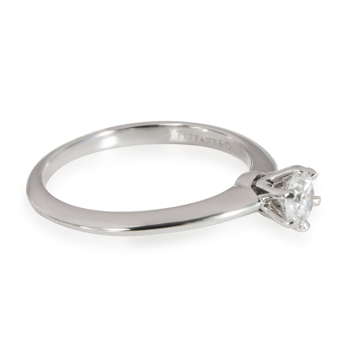 Solitaire Diamond Engagement Ring in Platinum H VS1 0.32 CTW