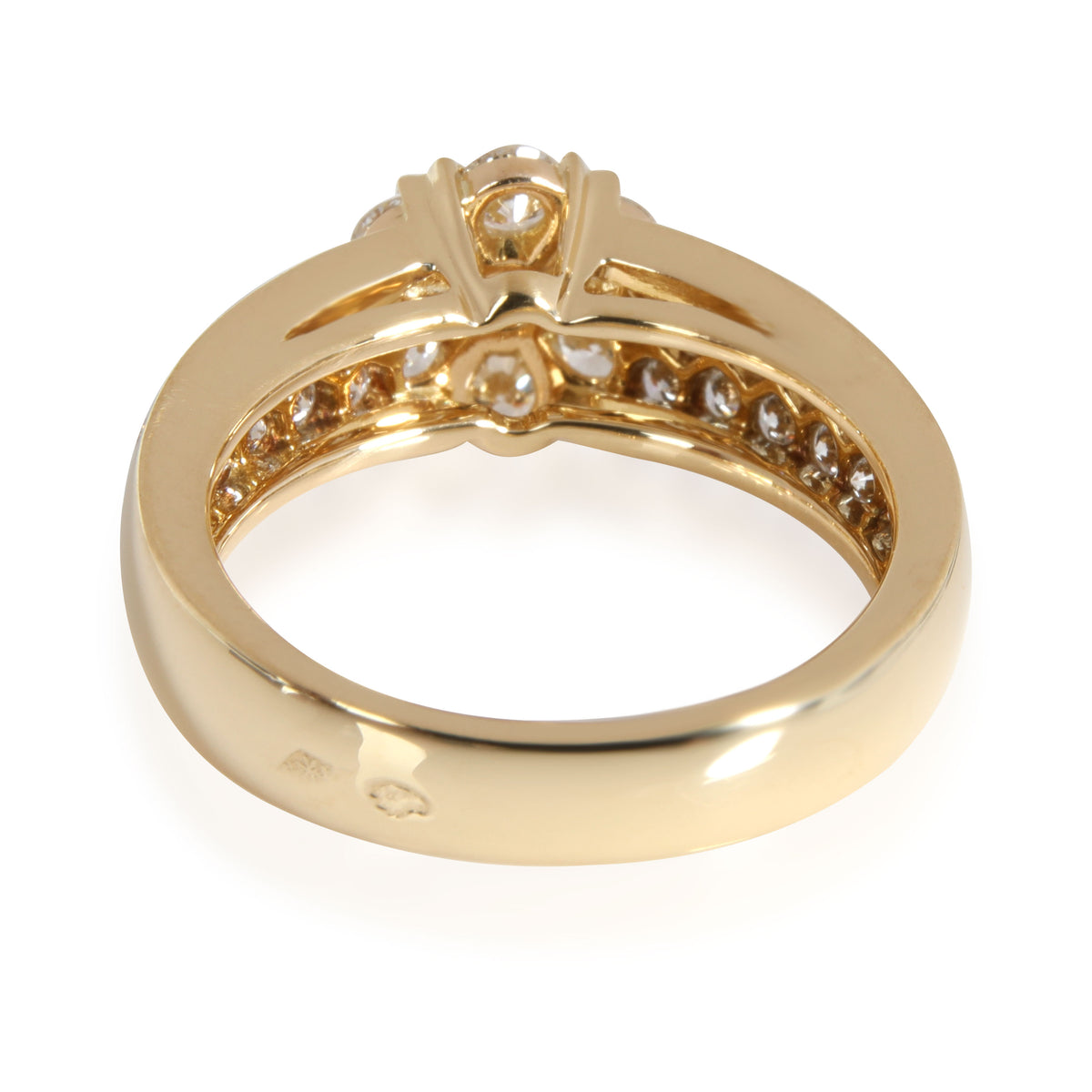 Fleurette Diamond Ring in 18K Yellow Gold 1.15 CTW