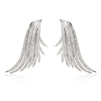 Diamond Ear Climbers in 18K White Gold 3.00 CTW