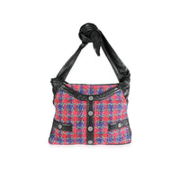 Black Lambskin & Multicolor Tweed Girl Bag