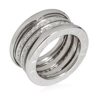 B.zero1 Three-Band Diamond Ring in 18k White Gold 0.89 CTW